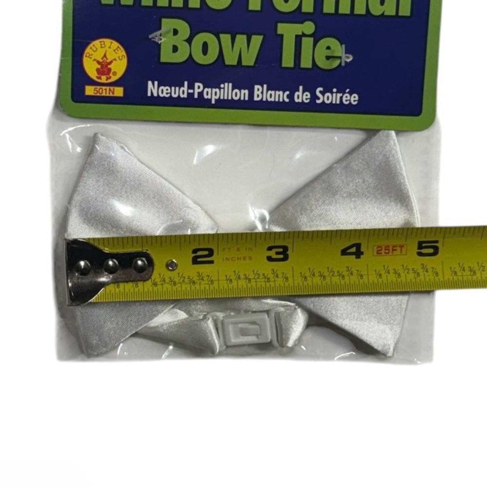 Rubie’s white formal bow tie brand new in packaging never opened or worn tie! - Picture 5 of 6